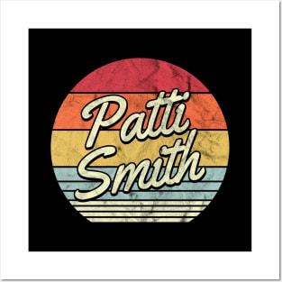 Patti Smith Retro 70s Style Sunset Posters and Art